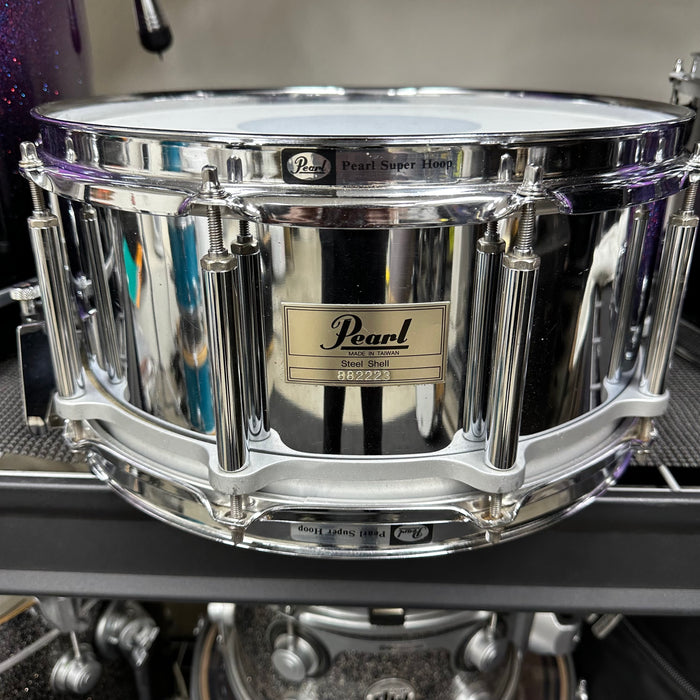 Pearl Free Floating Steel Shell Snare Drum - 14" x 6.5"