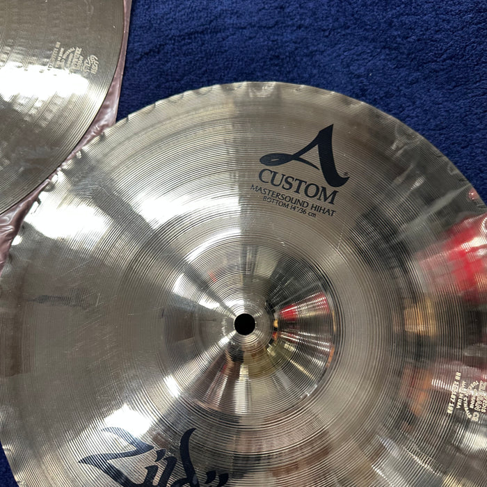 Zildjian 14" A Custom Mastersound Hi Hat Cymbals - FREE SHIPPING