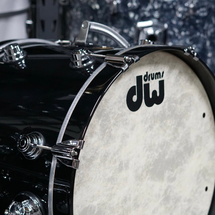 DW Collector's Jazz Series Mahogany/Gum 3 Piece Drum Set - Black Lacquer - 10/14/20