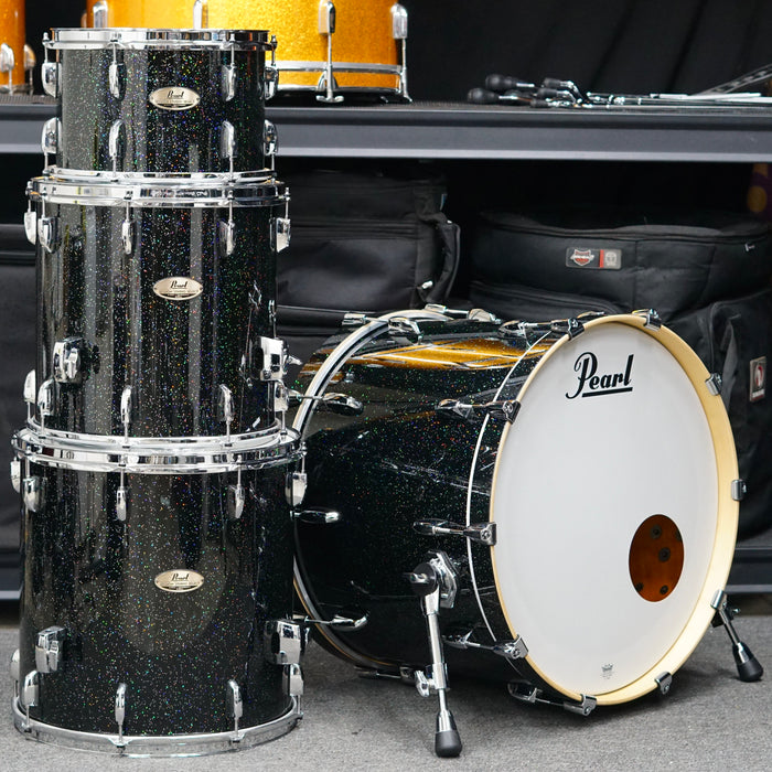 Pearl Session Studio Select Birch/Mahogany 4 Piece Drum Set - Black Halo Glitter - 12/14/16/22