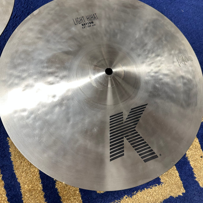 Zildjian 15" K Series Light Hi Hat Cymbals - Free Shipping
