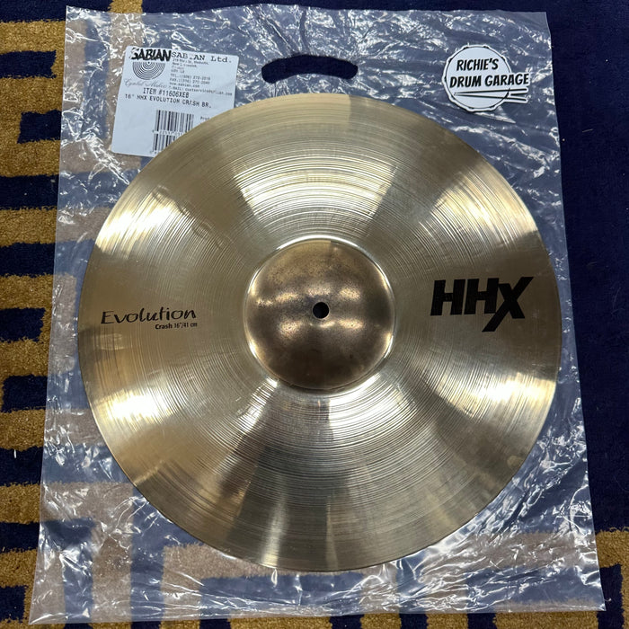 Sabian 16" HHX Evolution Crash Cymbal - Free Shipping