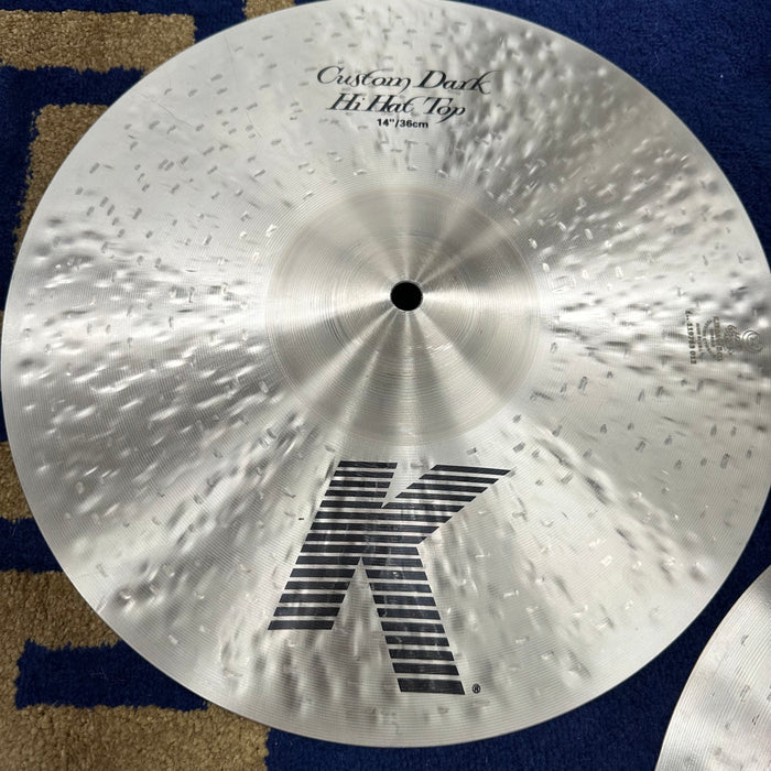 Zildjian 14" K Custom Dark Hi Hat Cymbals - Free Shipping