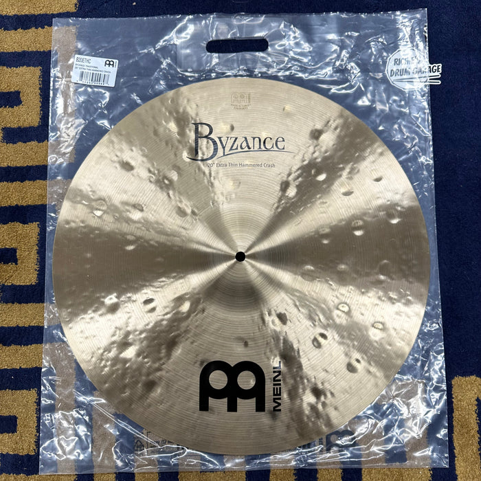 Meinl 20" Byzance Extra Thin Hammered Crash Cymbal - Free Shipping