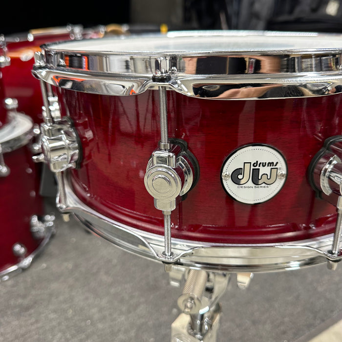 DW Design Series Snare Drum - Cherry Stain - 14" x 5.5”