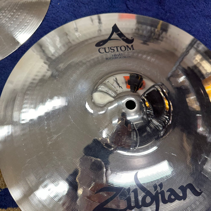 Zildjian 14" A Custom Hi Hat Cymbals - Free Shipping