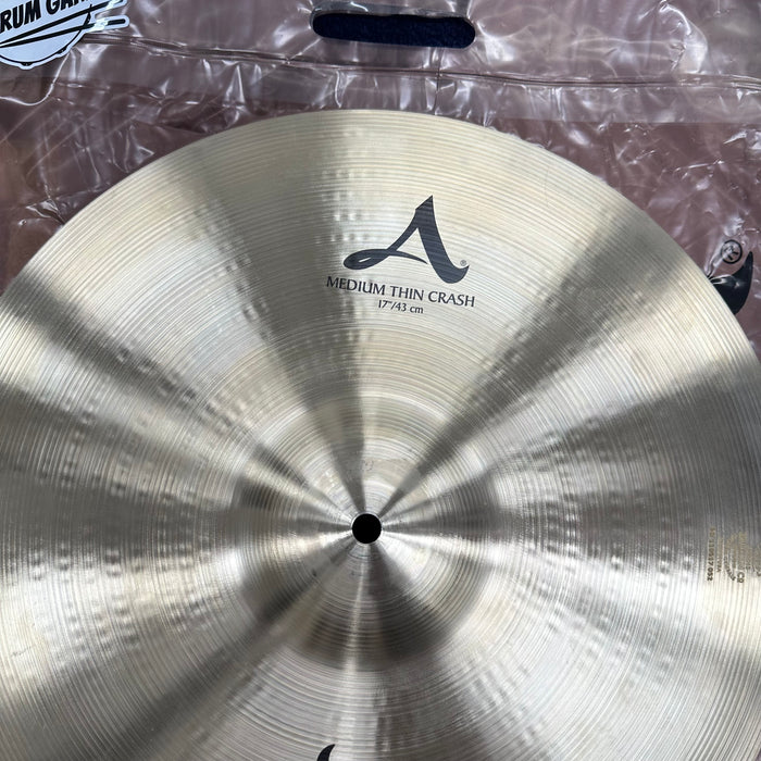 Zildjian 17" A Series Medium Thin Crash Cymbal - Free Shipping