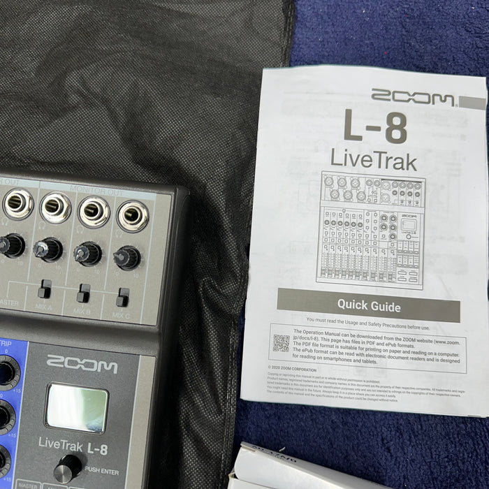 Zoom LiveTrak L-8 Channel Digital Mixer / Recorder - OPEN BOX - FREE SHIPPING