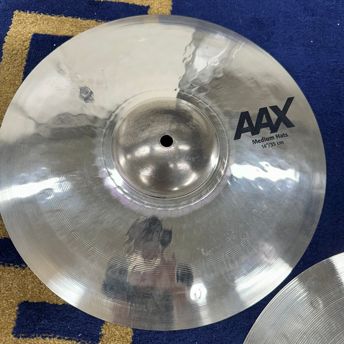 Sabian 14" AAX Medium Hi Hat Cymbals - Free Shipping