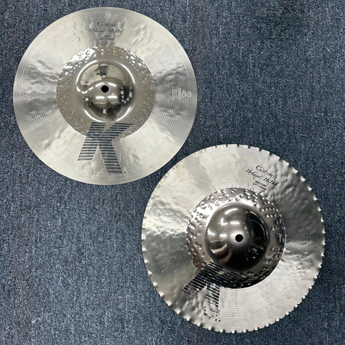 Zildjian 13.25" K Custom Hybrid Hi Hat Cymbals - Free Shipping