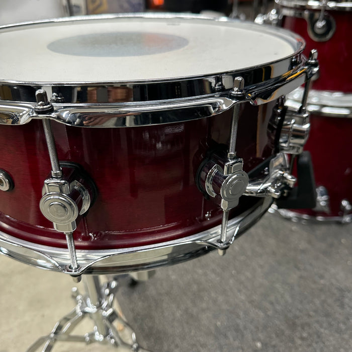 DW Design Series Snare Drum - Cherry Stain - 14" x 5.5”