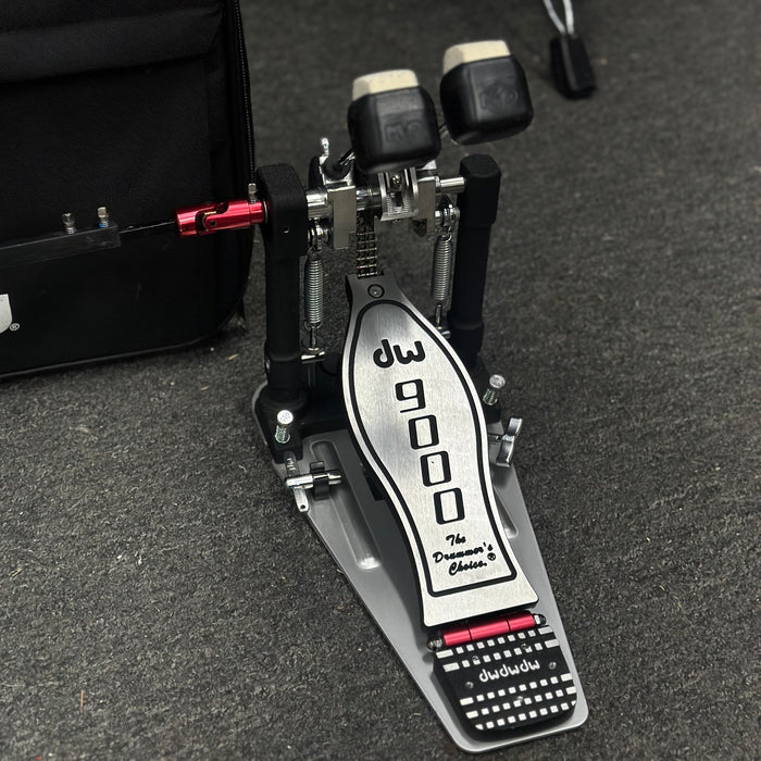 DW 9000 Series Double Bass Drum Pedal W/ Case