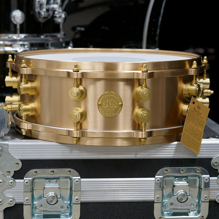 DW MFG Limited Edition True-Cast Bronze Snare Drum W/ Case - #69 of 100 - 14" x 5" - Free Shipping