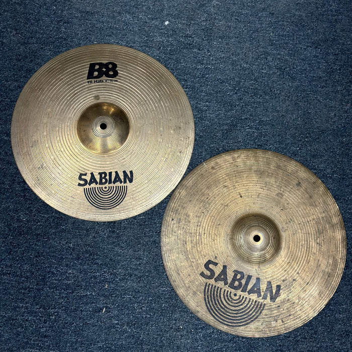 Sabian 14" B8 Hi Hat Cymbals - Free Shipping