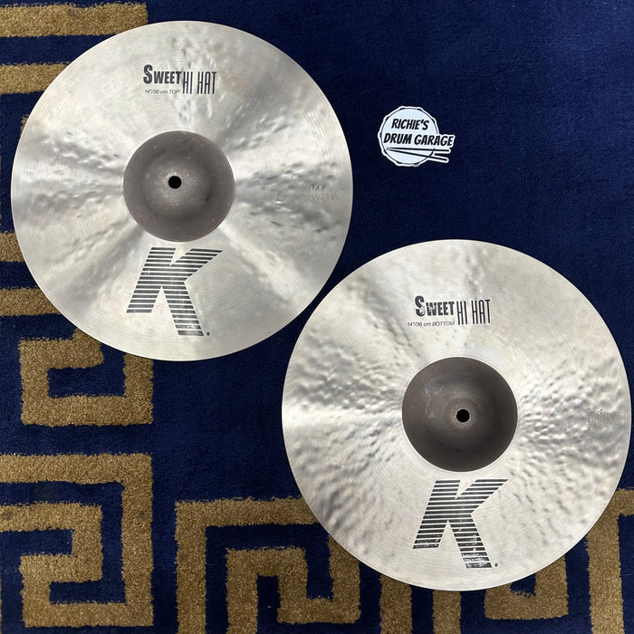 Zildjian 14" K Sweet Hi Hat Pair - Free Shipping