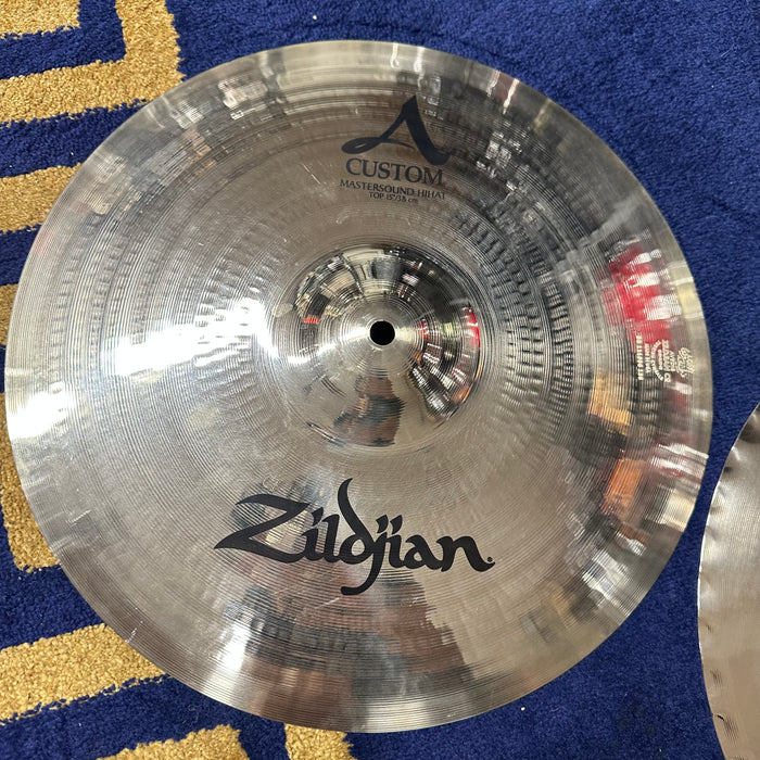 Zildjian 15" A Custom Mastersound Hi Hat Cymbals - FREE SHIPPING