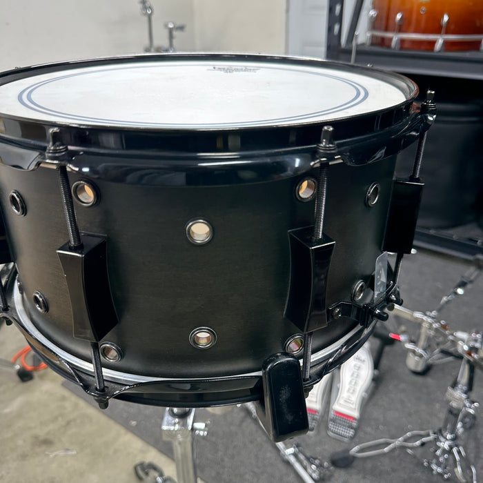 Pork Pie Little Squealer Snare - Black Ebony Satin - 13" x 7"