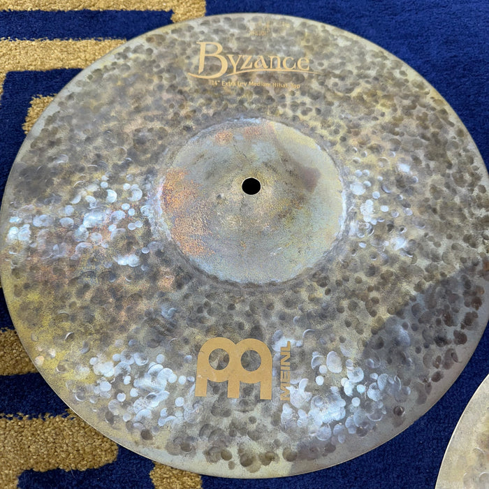 Meinl 14" Byzance Extra Dry Medium Hi Hat Cymbals - Free Shipping