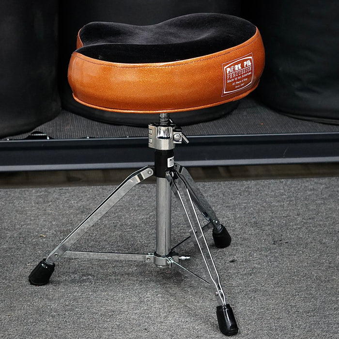 Pork Pie Tractor Drum Throne - Orange Sparkle