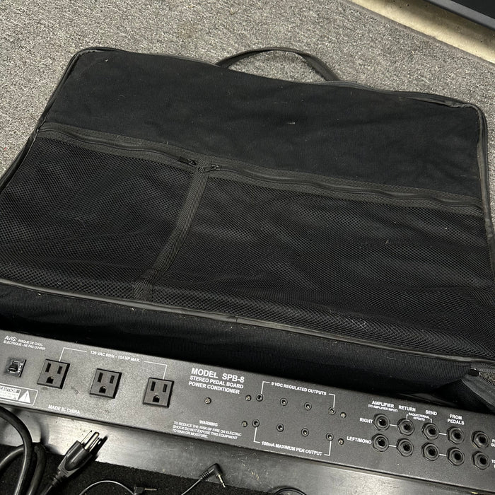 Furman SPB-8 Stereo Pedal Board W/ Carrying Case