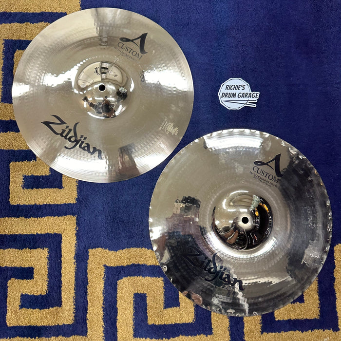 Zildjian 14" A Custom Mastersound Hi Hat Cymbals - FREE SHIPPING