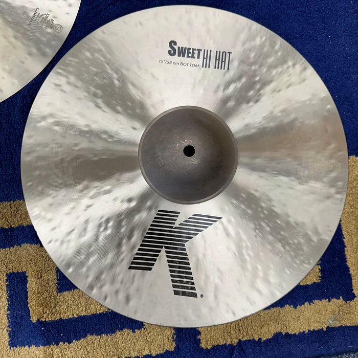 Zildjian 15" K Sweet Hi Hat Cymbals - Free Shipping