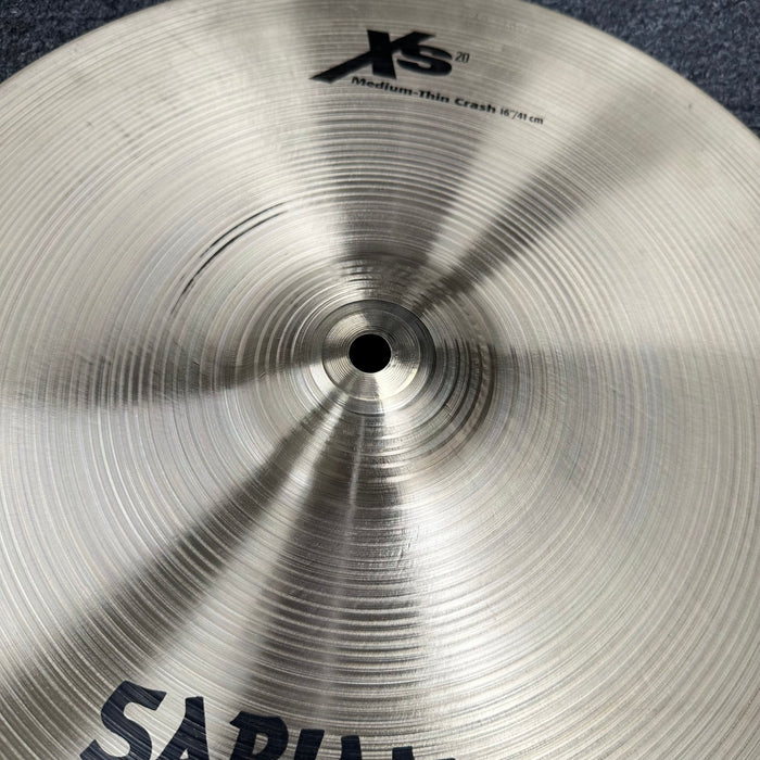 Sabian 16" XS20 Medium Thin Crash Cymbal - Free Shipping