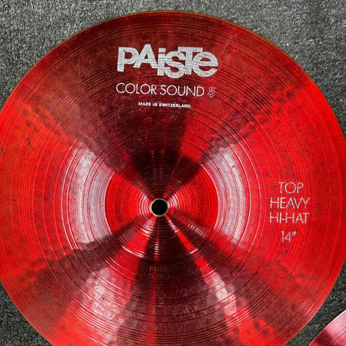 Paiste 14" Color Sound 5 Heavy Hi Hat Cymbals - Free Shipping