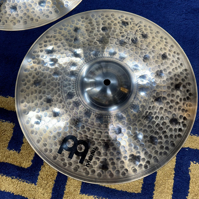 Meinl 15" Pure Alloy Custom Extra Thin Hammered Hi Hat Cymbals - Free Shipping