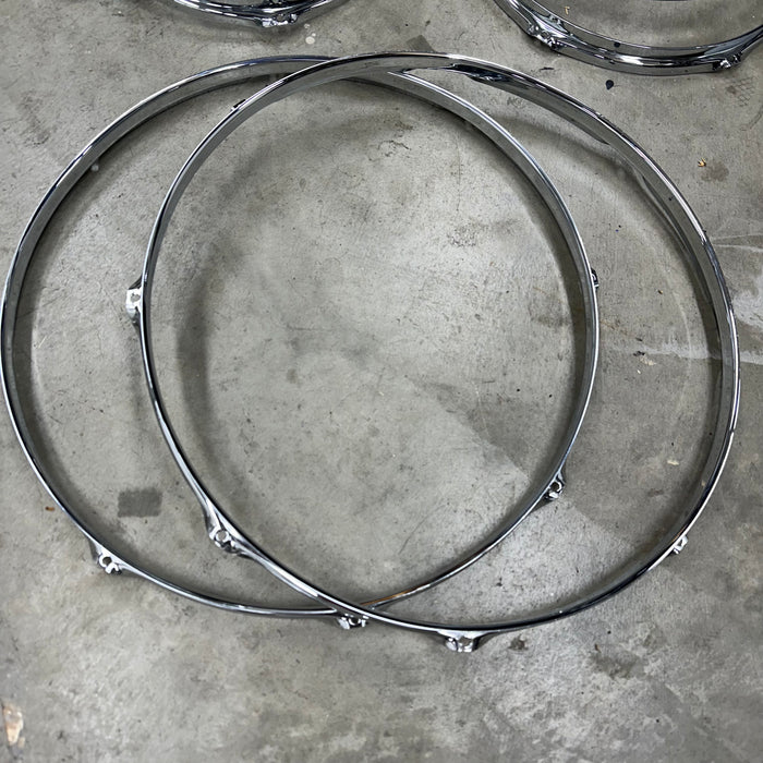 Pearl Triple Flanged Hoops - Pack of 6 - 10"/12"/16" - Free Shipping