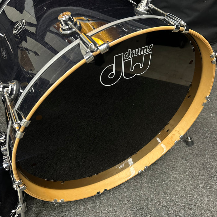 DW Performance 3 Piece Drum Set - Ebony Stain Lacquer - 12/16/22