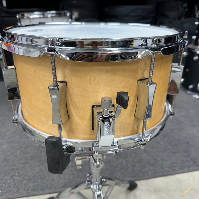 Pork Pie 'Natural Satin' Custom Maple Copper Snare Drum - 13" x 7"