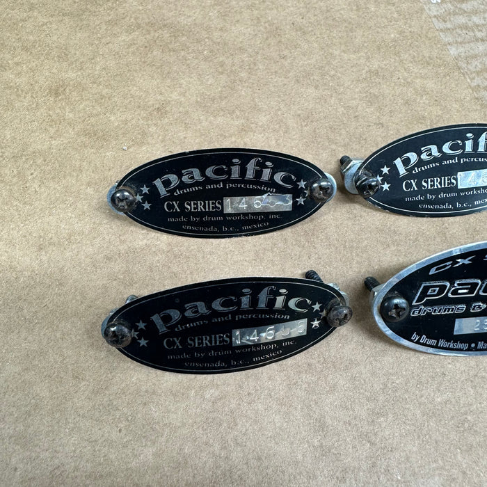 PDP by DW CX Series Drum Badges 4 Piece - Free Shipping
