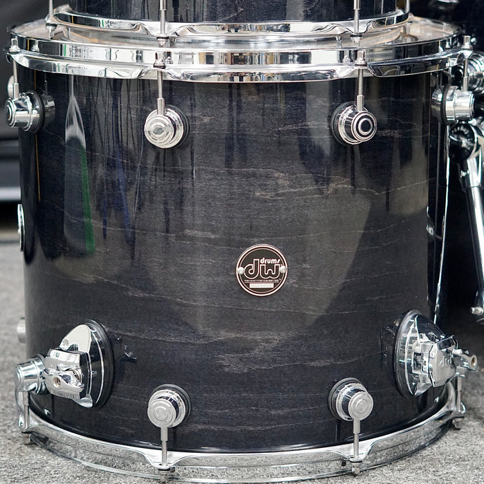 DW Performance 3 Piece Drum Set - Ebony Stain Lacquer - 12/16/22