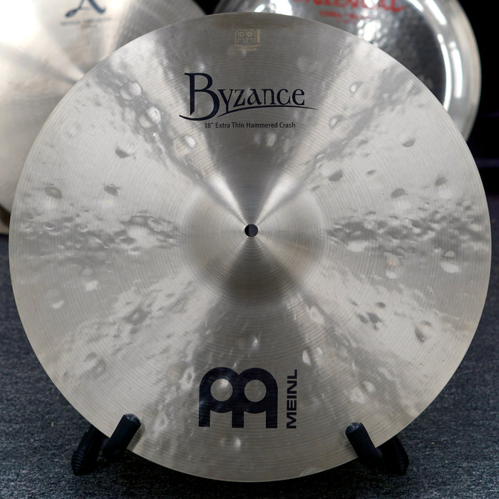 Meinl 18" Byzance Extra Thin Hammered Crash Cymbal - Free Shipping