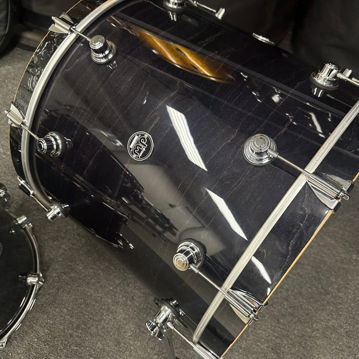 DW Performance 3 Piece Drum Set - Ebony Stain Lacquer - 12/16/22