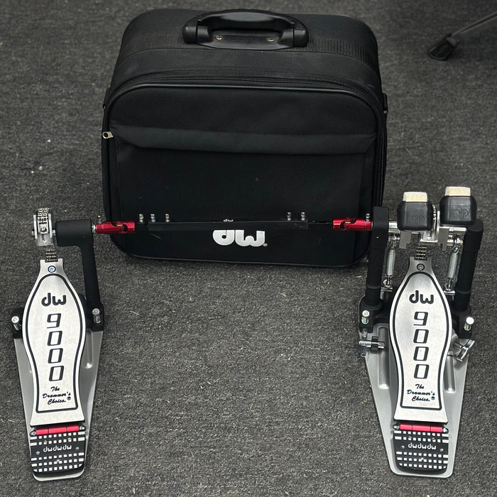 DW 9000 Series Double Bass Drum Pedal W/ Case