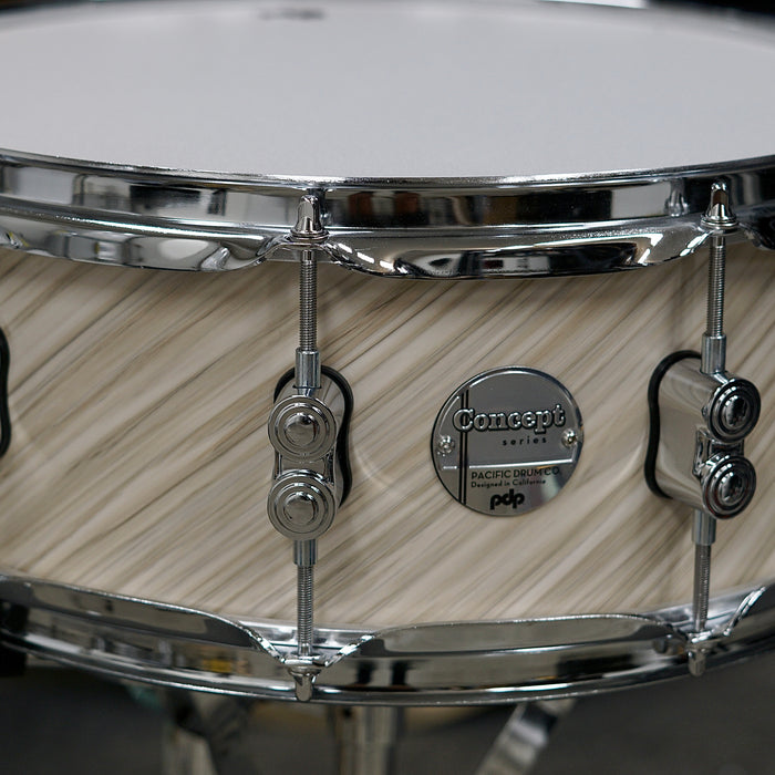 PDP Concept Maple Snare Drum - Twisted Ivory - 14" x 5.5"