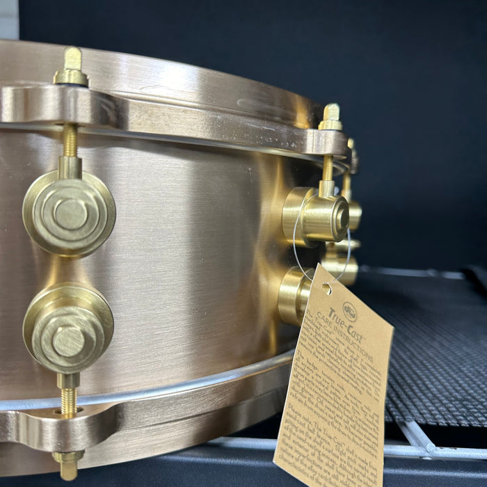 DW MFG Limited Edition True-Cast Bronze Snare Drum W/ Case - #69 of 100 - 14" x 5" - Free Shipping