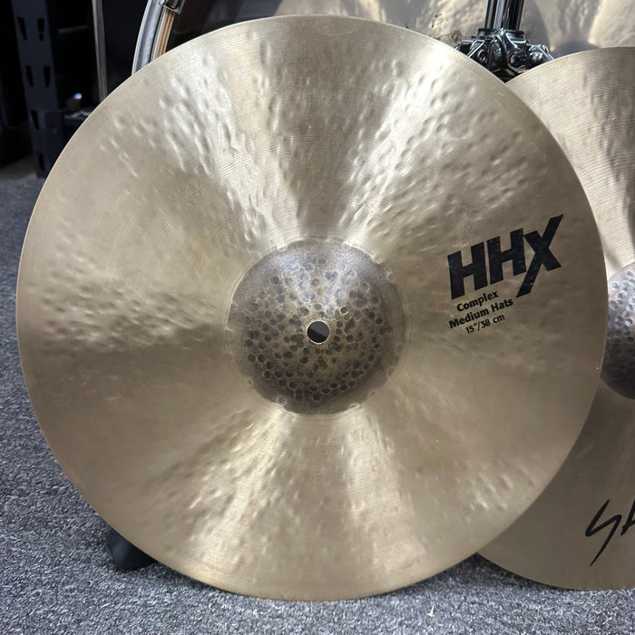 Sabian 15” HHX Complex Medium Hi Hat Cymbals - Free Shipping