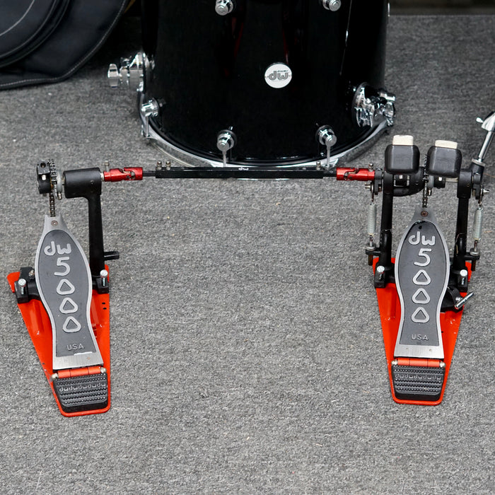 DW 5000 Series Double Bass Drum Pedal - Single Chain