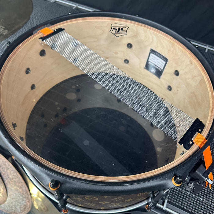 SJC Patherfinder Maple/Hybrid Snare Drum - Matty Custom Designs - 14" x 6.5"