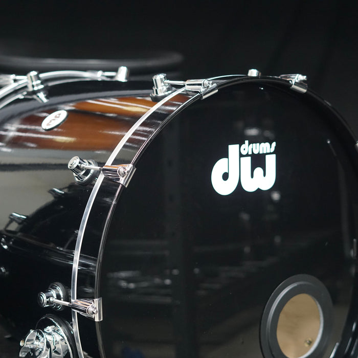 DW Design Series 4 Piece Drum Set - Gloss Black - 10/12/16/22