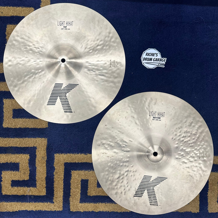 Zildjian 15" K Series Light Hi Hat Cymbals - Free Shipping