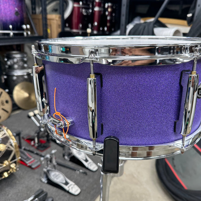 Pearl Modern Utility Maple Snare Drum - Custom Purple Sparkle - 14" x 6.5"
