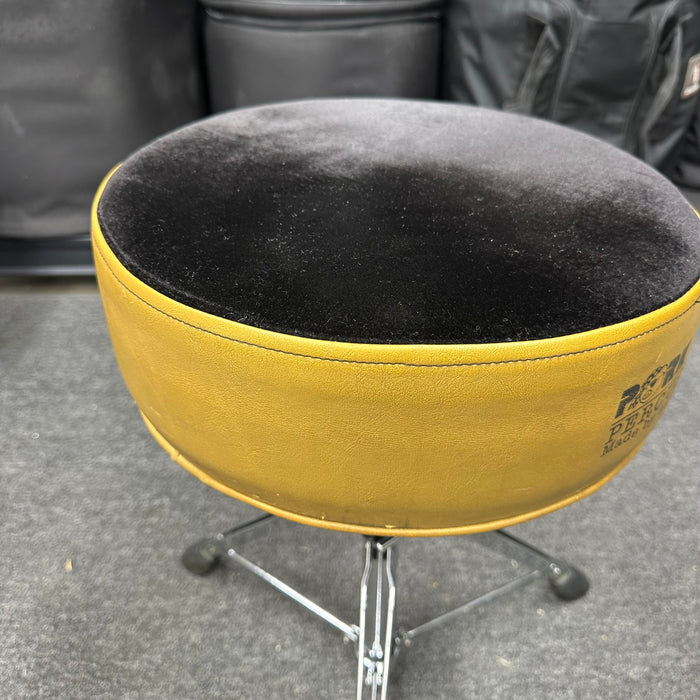 Pork Pie Round Drum Throne - Yellow/Black