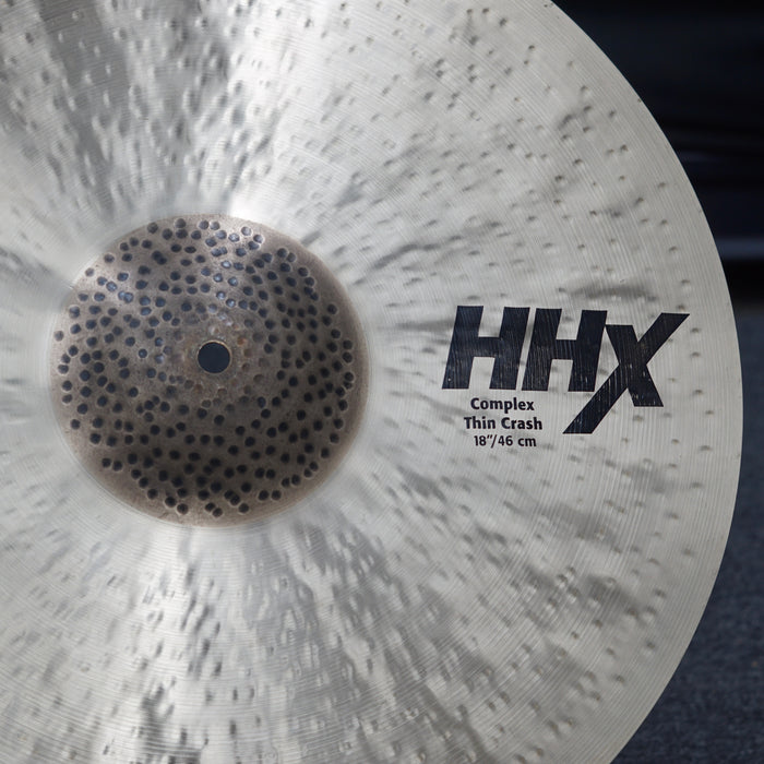 Sabian 18” HHX Complex Thin Crash Cymbal - FREE SHIPPING