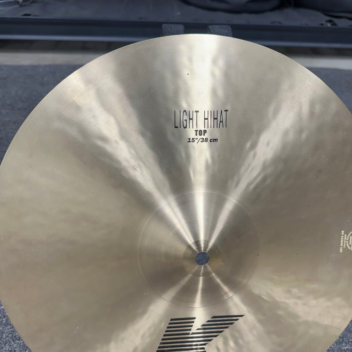 Zildjian 15" K Series Light TOP Hi Hat Cymbal - Free Shipping