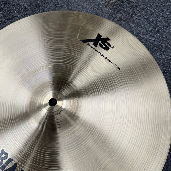 Sabian 16" XS20 Medium Thin Crash Cymbal - Free Shipping