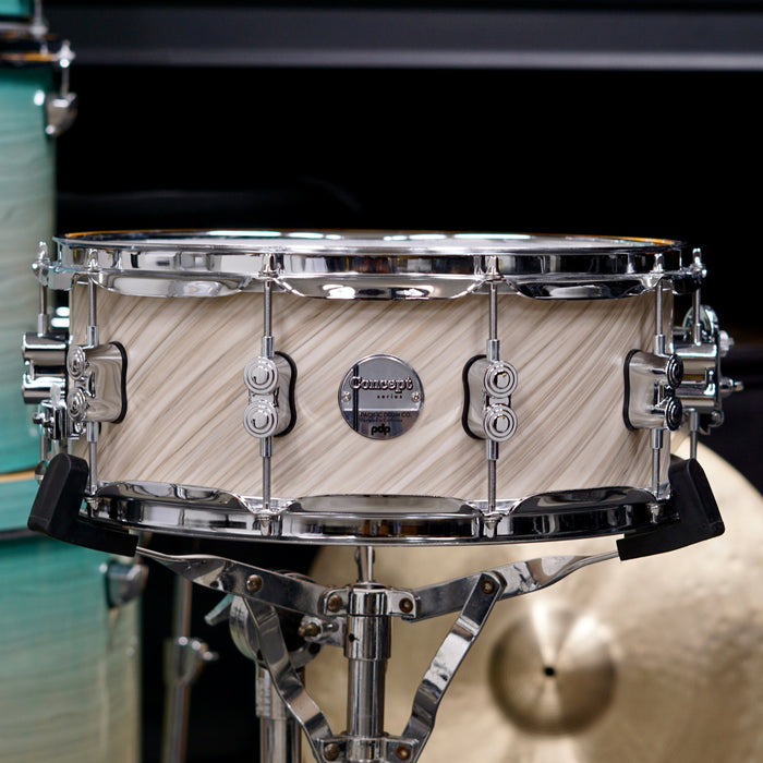 PDP Concept Maple Snare Drum - Twisted Ivory - 14" x 5.5"